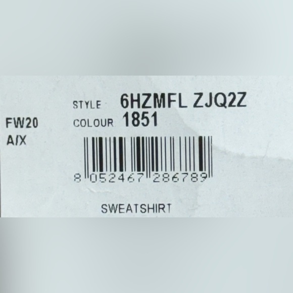 Armani exchange (Jersey fleece cardigan) Sweatshirt only - Picture 5 of 5